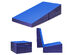 Costway Incline Gymnastics Exercise Mat Folding Wedge Ramp Fitness Mat Tumbling - Blue & Purple