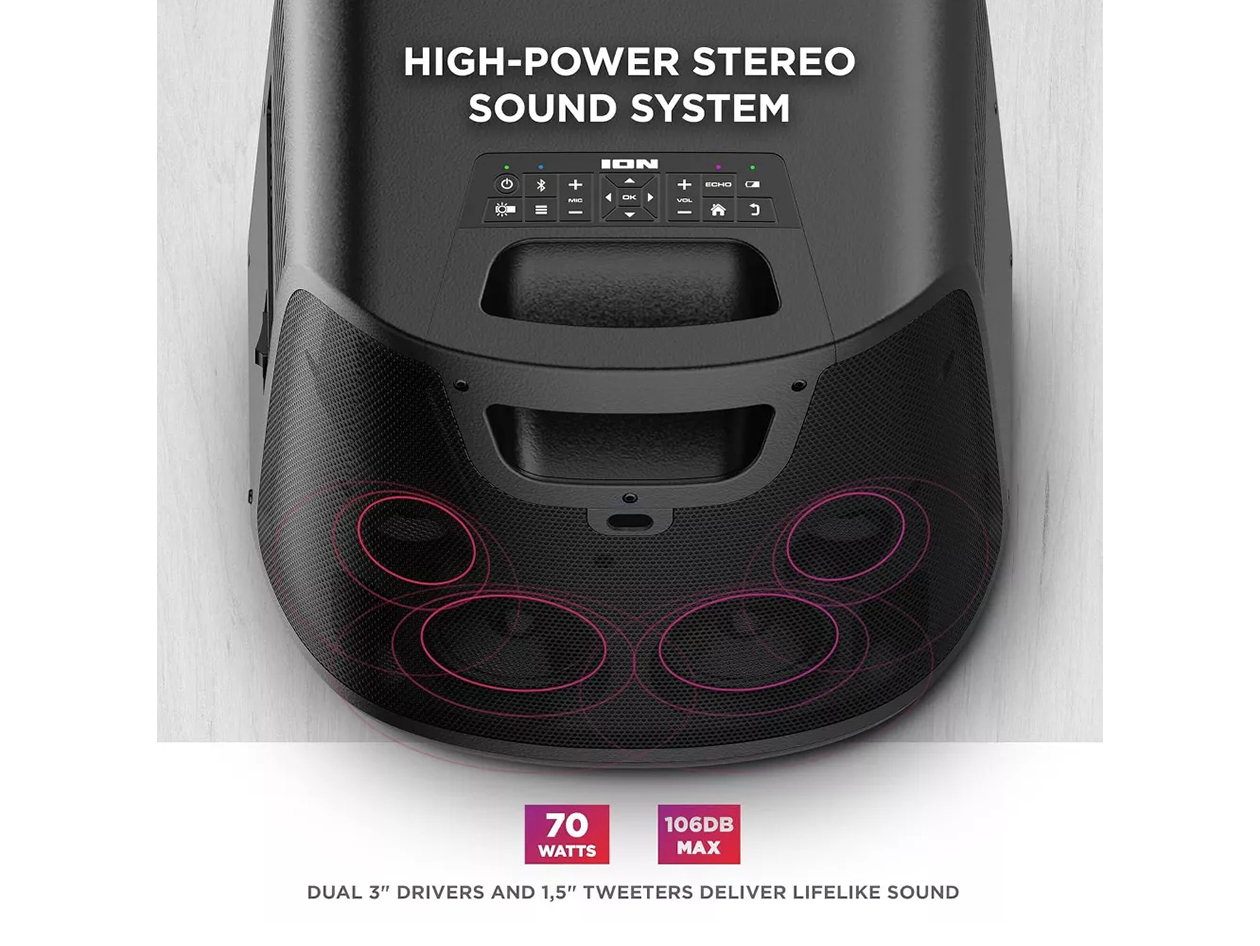 ION Portable HD Outdoor Projector with Bluetooth & Speakers