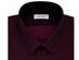 Calvin Klein Men's Steel Slim Fit Non Iron Performance Herringbone Point Collar Dress Shirt Dark Red Size 34-35