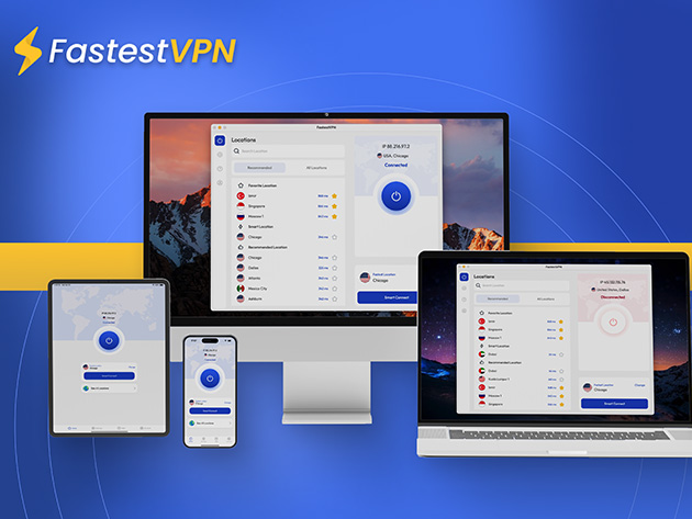 FastestVPN: Lifetime Subscription (15 Devices)