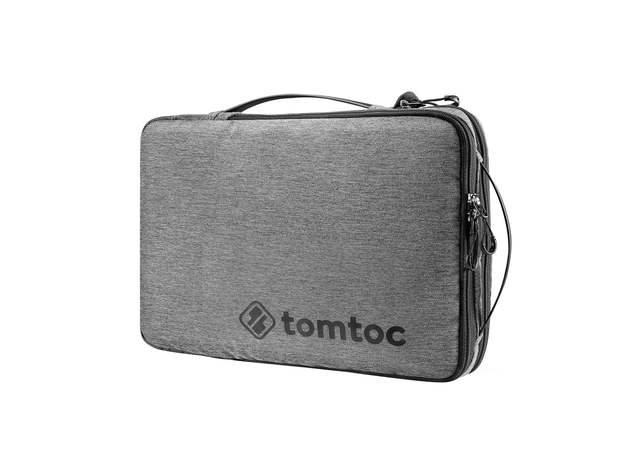 tomtoc Urban Laptop Shoulder Bag For 14-inch MacBook Pro A2442 2021 Gray