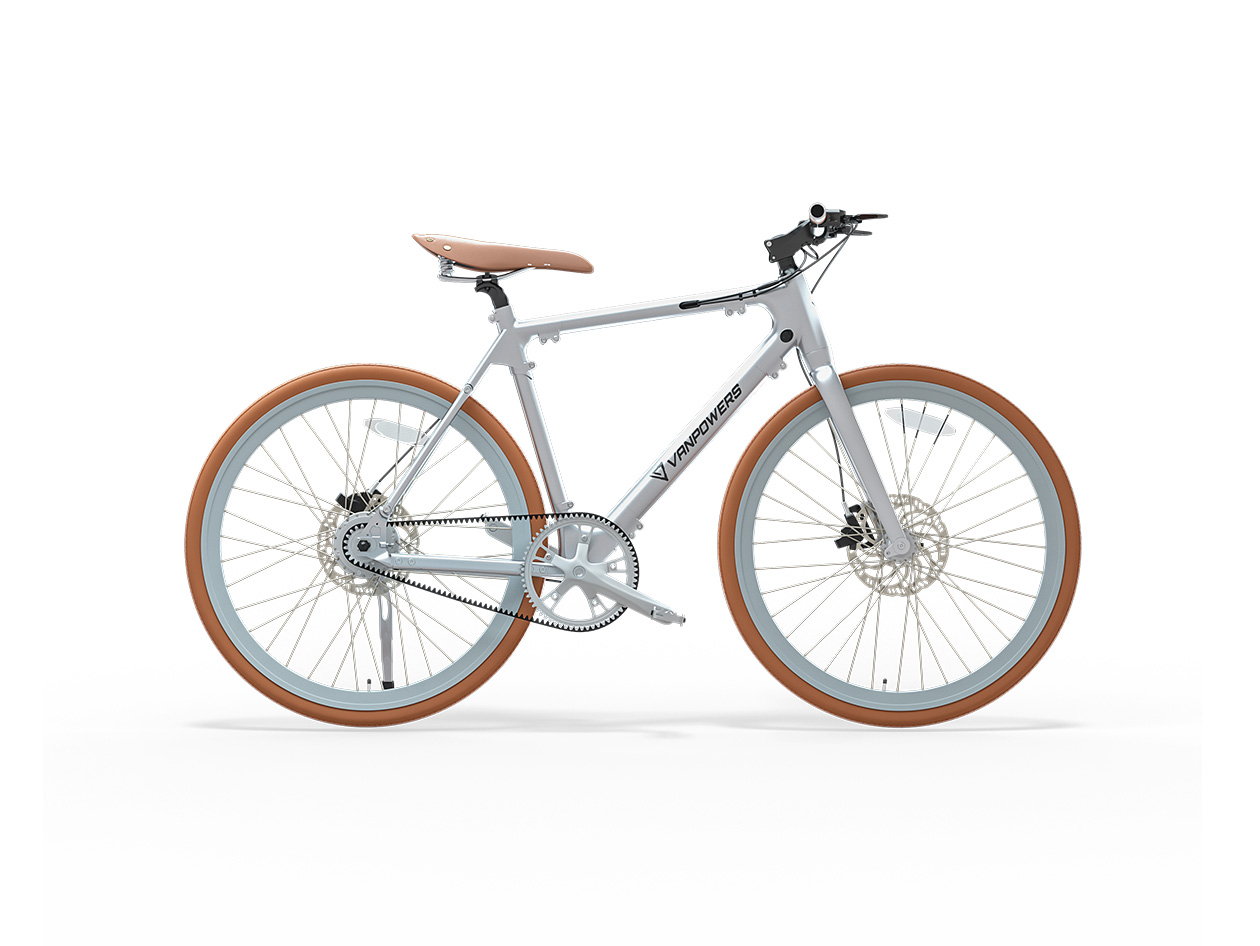Vanpowers City Vanture 350W Commuter e-Bike (Silver)