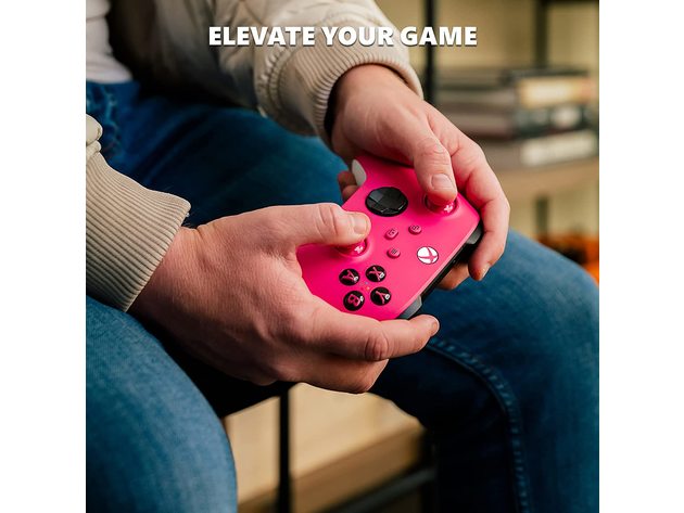 Microsoft Xbox Wireless Controller for Xbox and Windows Devices Deep Pink (Refurbished)