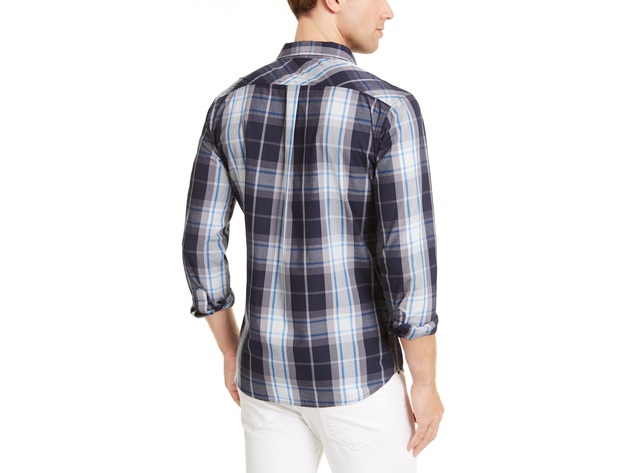 Levi's Men's Osaka Woven Plaid Shirt Blue Size 2 Extra Large