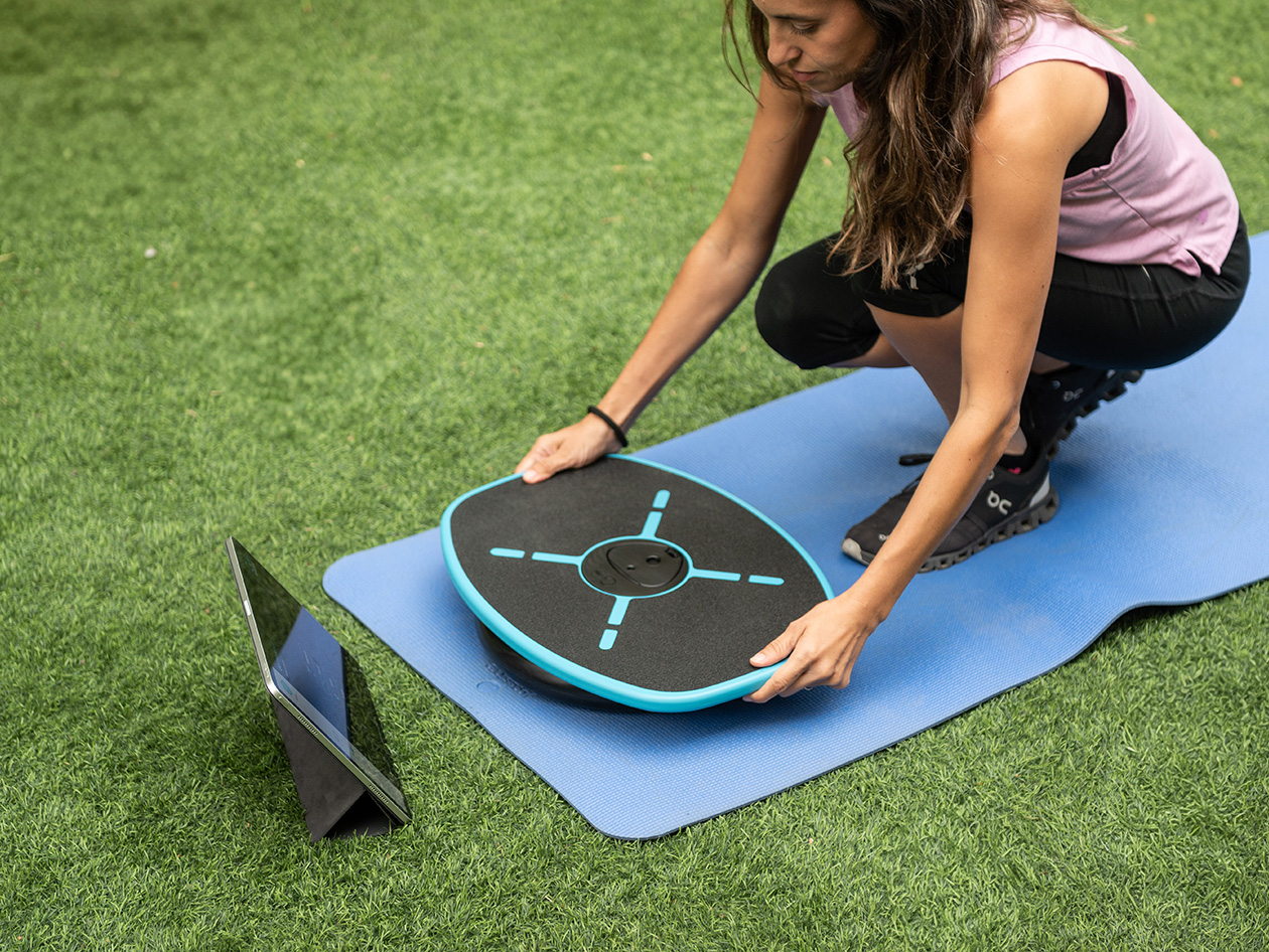GoBalance Sport App-Enabled Balance Board & Yoga Roller Bundle