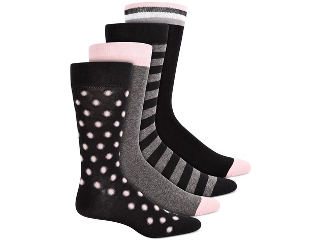 Bar III Men's 4-Pk. Socks  Black Size Regular