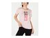 Columbia Women's Word Block T-Shirt Pink Size Small