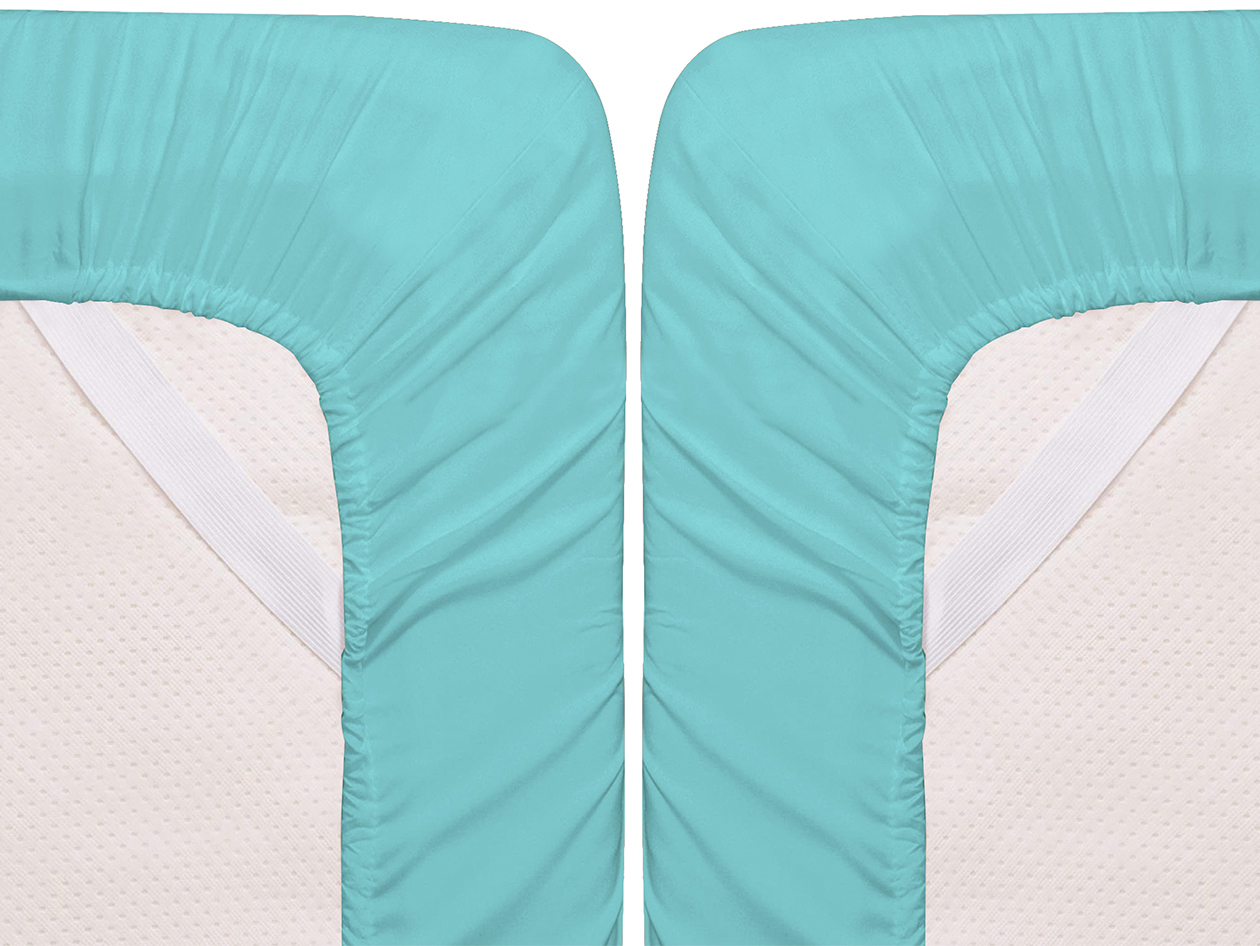 Super-Soft 1800 Series Bamboo Blend 6-Piece Sheet Set (Light Blue/King)