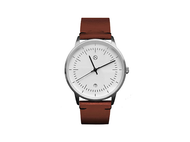 Broome & Mercer FORTYSEVEN Unisex Watch (Silver Brown)