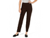 Charter Club Women's Petite Cambridge Tummy-Control Slim-Leg Pants Brown Size 16
