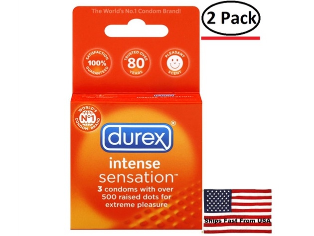 ( 2 Pack ) Durex Intense Sensation - 3 Pack