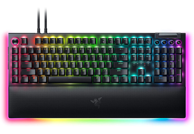 Razer BlackWidow V4 Pro Full Size Wired Mechanical Linear Switch Gaming Keyboard w Chroma RGB Backlighting Black (Refurb)