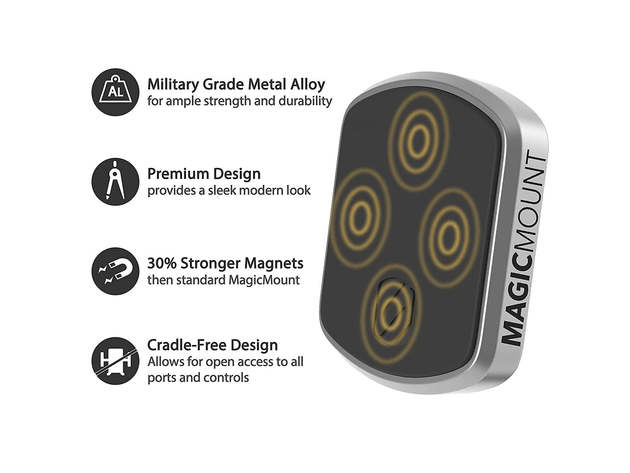 SCOSCHE MagicMount Elite Universal Magnetic Dash Mount, MEDSR (2-Pack)