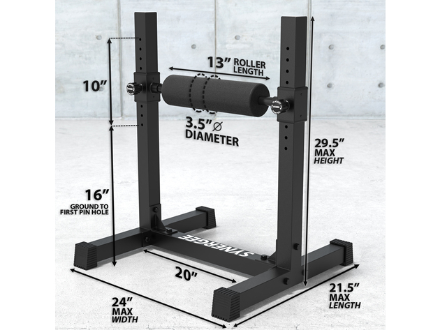 Synergee Single Leg Squat Roller Stand