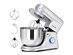 Costway Tilt-Head Stand Mixer 7.5 Quart 6 Speed 660W w/Dough Hook, Whisk & Beater Silver