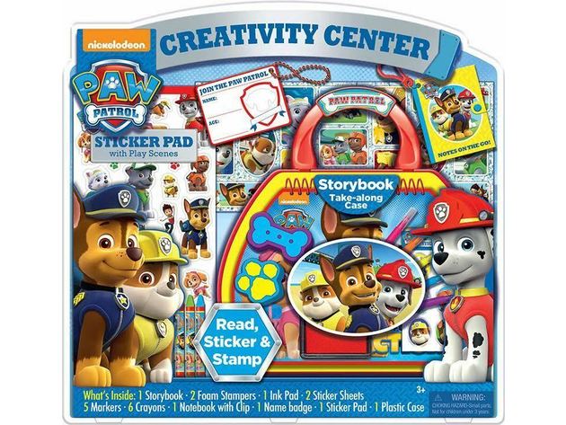 paw patrol 3 in 1 creativity set