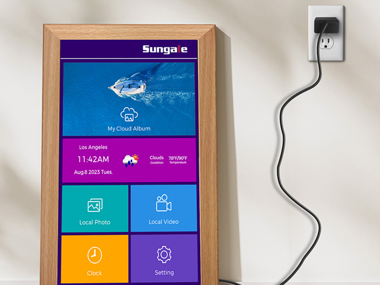 Sungale HD Cloud Digital Frame (21.5", Remote/App Control)
