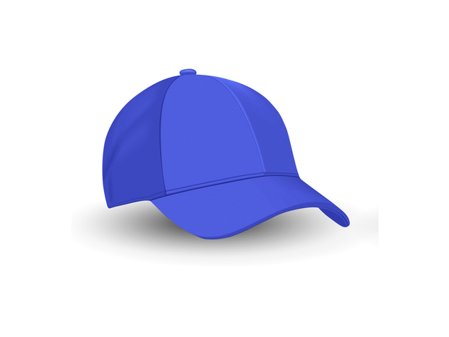 7 Pack Plain Baseball Cap Hat Adjustable Back - Royal Blue