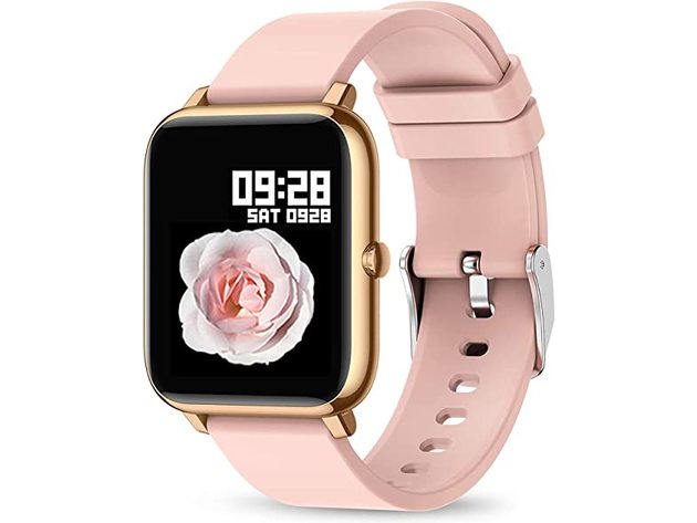 1.4" Touch Screen Smart Watch with Heart Rate Monitor, Blood Pressure & Blood Oxygen Tracking