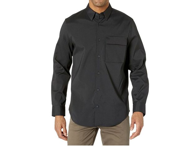 Calvin Klein Men's Utility Shirt Charcoal Size Medium