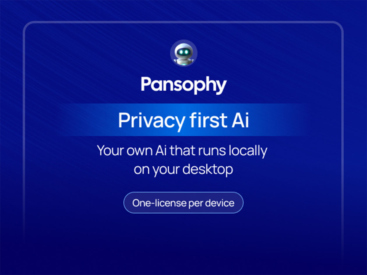 Pansophy Private Personal AI Desktop Assistant: Base License (One-Time Purchase)