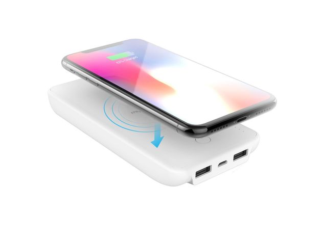 MyCharge UPB10WW 10000mAh Rechargeable Wireless Portable Charger Pad for iPhone/Android, White (New Open Box)