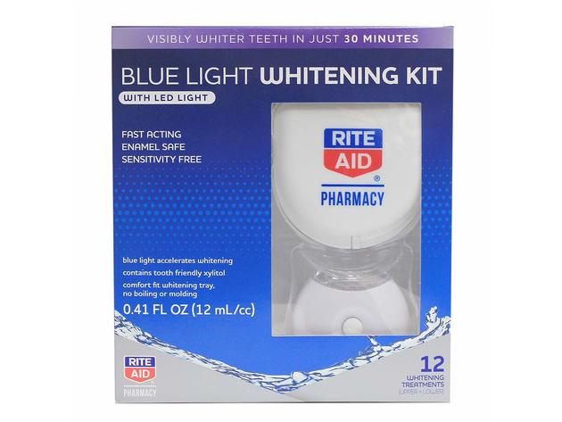 Rite Aid Blue Light Enamel Safe and Sensitivity free, Advanced and Fast Acting Whitening Kit