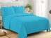 3-Piece Microfiber Sheet Set (Aqua/Twin)