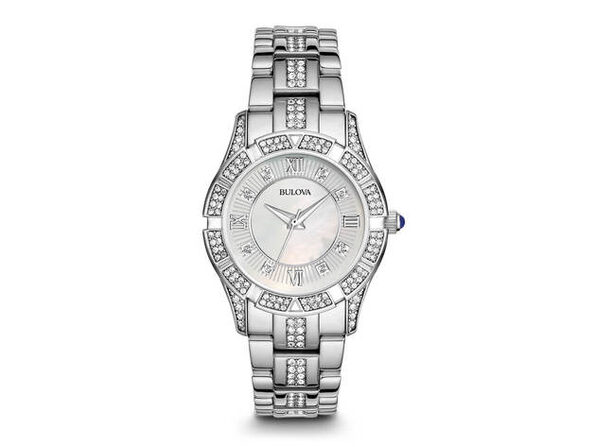 Bulova 96L116 Womens Stainless Steel Crystal Watch - Product Image