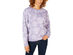 Karen Scott Women's Floral-Print Sweatshirt Lilac Size Large