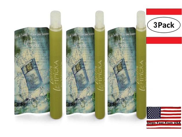 3 Pack LOLITA LEMPICKA by Lolita Lempicka Vial (sample) Fresh EDT .04 oz for Men