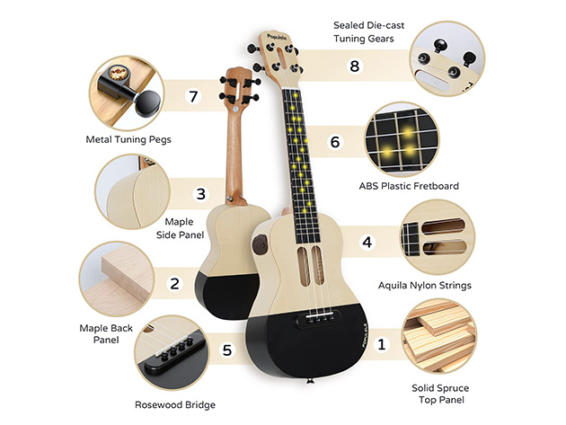 Populele U1: World's 1st Smart Concert Ukulele