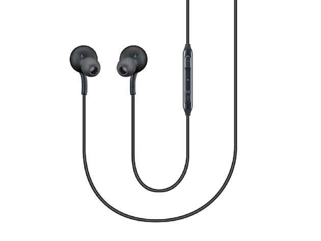 Samsung Stereo Headphones with Microphone for Galaxy S8, S9 Note 8 and 9 Designed by AKG Titanium Grey - Bulk Packaging