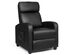 Costway Electric Modern  Massage Recliner Sofa Chair Lounge with Remote Control - Black