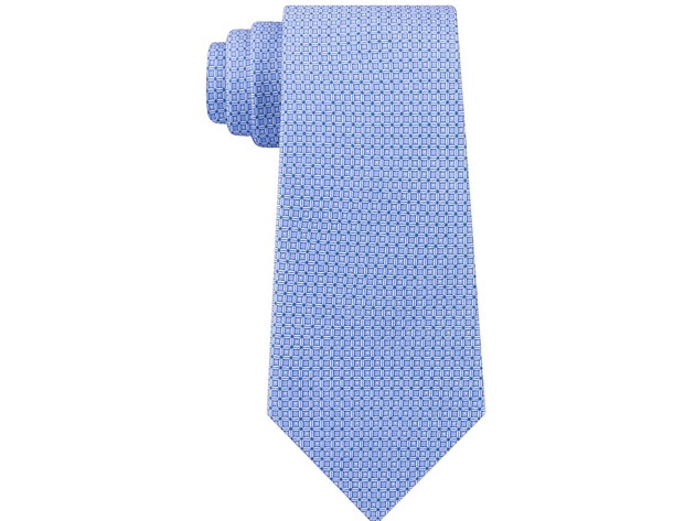 Michael Kors Men's Classic Geo Cube Silk Twill Tie Blue Size Regular ...