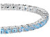 5.50 Carat (ctw) Blue Topaz Bracelet in Sterling Silver (7 Inches)