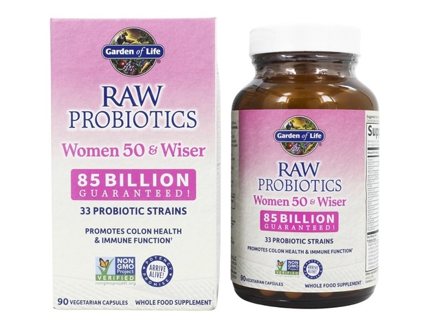 garden of life raw probiotics women 50 & wiser 90 vegetarian capsules