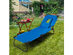 Costway Patio Foldable Chaise Lounge Chair Bed Outdoor Beach Camping Recliner Pool Yard Blue