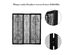 Costway Folding 3 Panel Steel Fireplace Screen Doors Heavy Duty Christmas Tree - Black