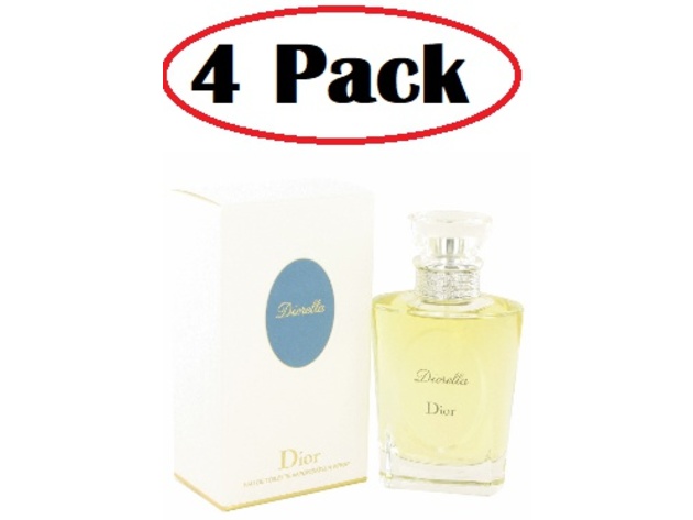 4 Pack of DIORELLA by Christian Dior Eau De Toilette Spray 3.4 oz