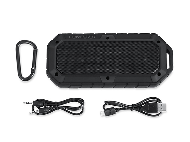 HomeSpot Rugged Waterproof Bluetooth Speaker