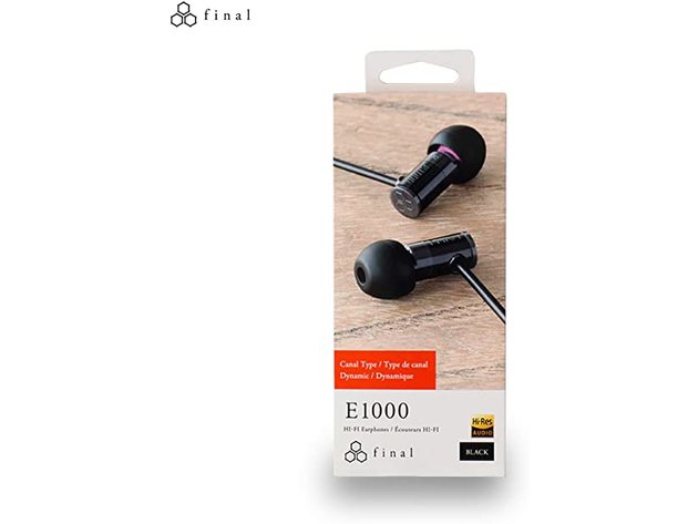 Final Audio E1000 Isolating In-Ear Headphones Earphones with Dynamic drivers (Like New, Open Retail Box)