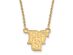 10k Yellow Gold Bowling Green State Small Pendant Necklace