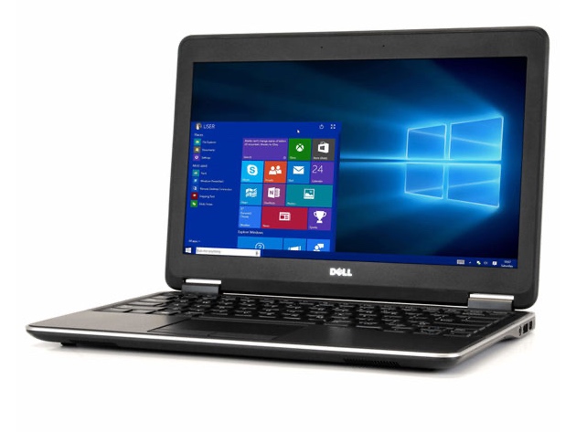 Dell Latitude E7240 12" Laptop, 1.6 GHz Intel i7 Dual Core Gen 4, 4GB RAM, 128GB SSD, Windows 10 Home 64 Bit (Renewed)