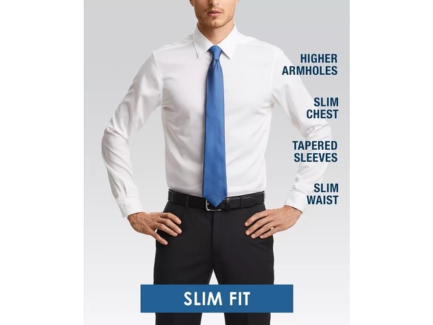 Bar III Men's Slim-Fit Stretch Easy-Care Large Dobby Dot Dress Shirt Red  Size 32-33 | StackSocial