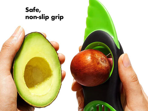 Avocado Slicer Tool 3 In 1 with Good Grip Handle, BPA Free