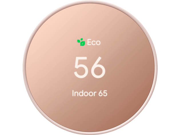 Google Nest GA02082US Programmable Smart Wi-Fi Thermostat for Home - Sand