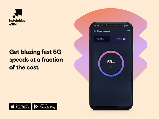 Instabridge eSIM: Lifetime Mobile Data Plan