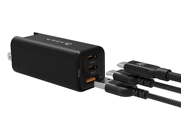 Omnia X6i PD Quick Charge 66W Compact Wall Charger (Black)