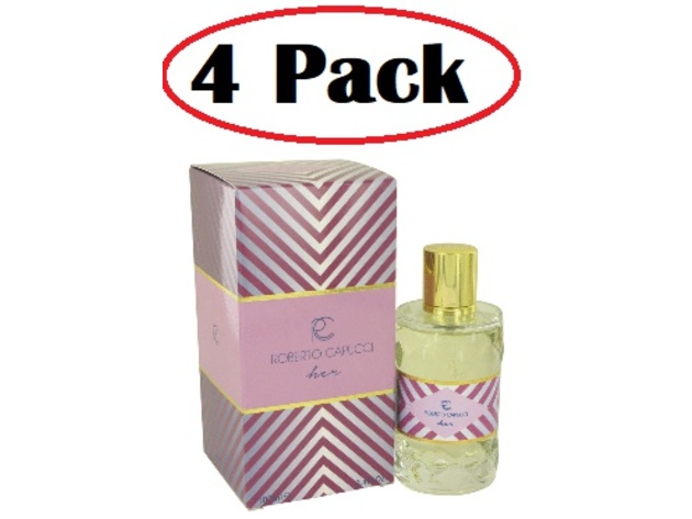 4 Pack of Roberto Capucci by Capucci Eau De Parfum Spray 3.4 oz